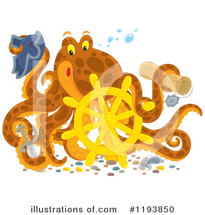 Royalty-Free (RF) Octopus Clipart Illustration by Alex Bannykh - Stock Sample #1193850