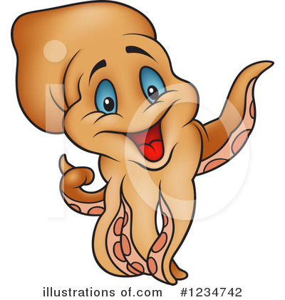 Royalty-Free (RF) Octopus Clipart Illustration by dero - Stock Sample #1234742