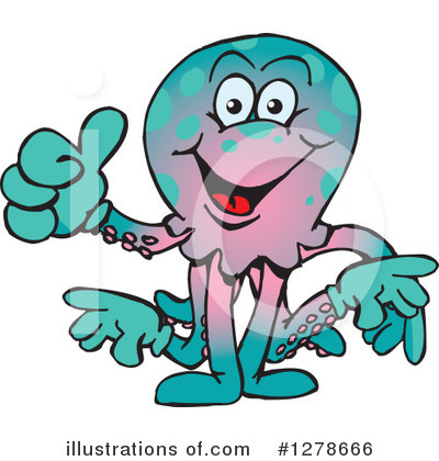 Octopus Clipart #1278666 by Dennis Holmes Designs