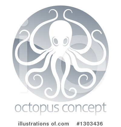 Royalty-Free (RF) Octopus Clipart Illustration by AtStockIllustration - Stock Sample #1303436