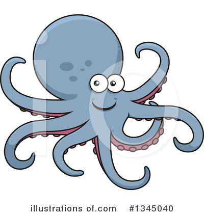 Royalty-Free (RF) Octopus Clipart Illustration by Vector Tradition SM - Stock Sample #1345040