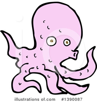 Royalty-Free (RF) Octopus Clipart Illustration by lineartestpilot - Stock Sample #1390087