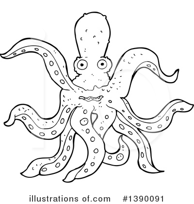 Royalty-Free (RF) Octopus Clipart Illustration by lineartestpilot - Stock Sample #1390091