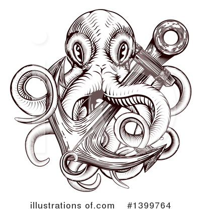 Octopus Clipart #1399764 by AtStockIllustration