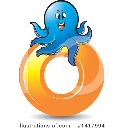 Royalty-Free (RF) Octopus Clipart Illustration by Lal Perera - Stock Sample #1417994