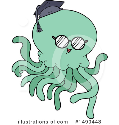 Royalty-Free (RF) Octopus Clipart Illustration by lineartestpilot - Stock Sample #1490443