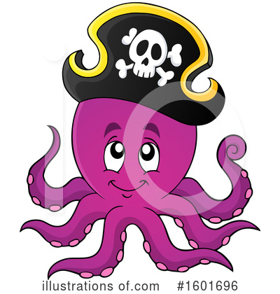 Royalty-Free (RF) Octopus Clipart Illustration by visekart - Stock Sample #1601696