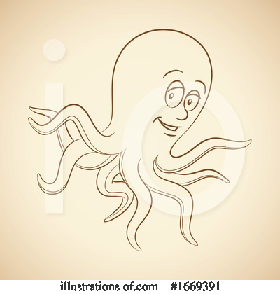 Royalty-Free (RF) Octopus Clipart Illustration by cidepix - Stock Sample #1669391