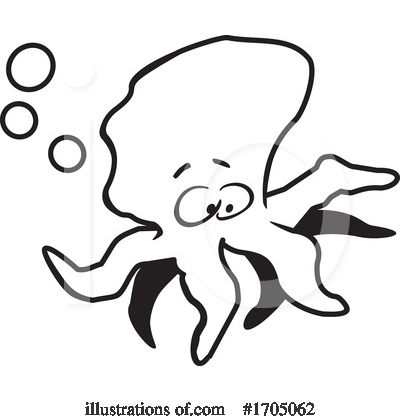 Octopus Clipart #1705062 by Johnny Sajem
