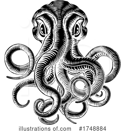 Royalty-Free (RF) Octopus Clipart Illustration by AtStockIllustration - Stock Sample #1748884