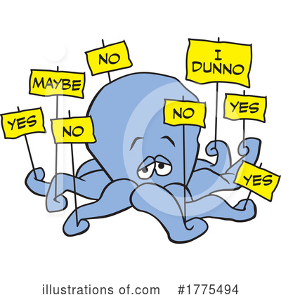 Octopus Clipart #1775494 by Johnny Sajem