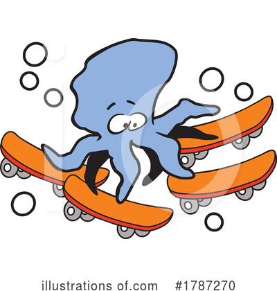 Octopus Clipart #1787270 by Johnny Sajem