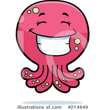 Royalty-Free (RF) Octopus Clipart Illustration by Cory Thoman - Stock Sample #214949