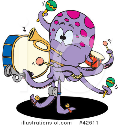 Octopus Clipart #42611 by Dennis Holmes Designs