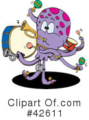 Octopus Clipart #42611 by Dennis Holmes Designs