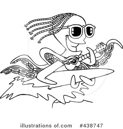 Royalty-Free (RF) Octopus Clipart Illustration by toonaday - Stock Sample #438747