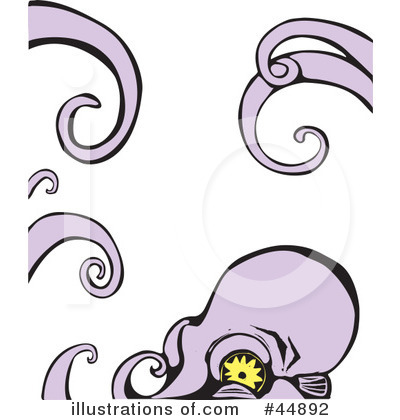 Royalty-Free (RF) Octopus Clipart Illustration by xunantunich - Stock Sample #44892
