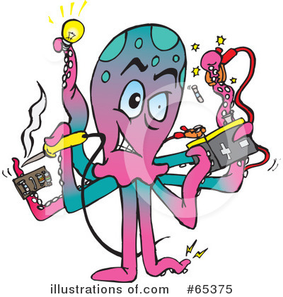 Octopus Clipart #65375 by Dennis Holmes Designs