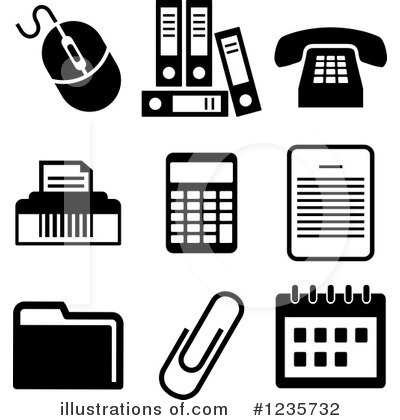 Royalty-Free (RF) Office Clipart Illustration by Vector Tradition SM - Stock Sample #1235732