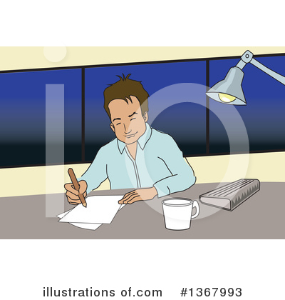 Royalty-Free (RF) Office Clipart Illustration by David Rey - Stock Sample #1367993