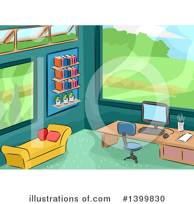Home Office Clipart #1399830 by BNP Design Studio