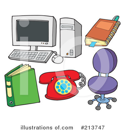 Royalty-Free (RF) Office Clipart Illustration by visekart - Stock Sample #213747