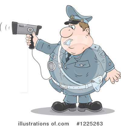Royalty-Free (RF) Officer Clipart Illustration by Alex Bannykh - Stock Sample #1225263
