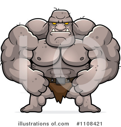 Bodybuilder Clipart #1108421 by Cory Thoman