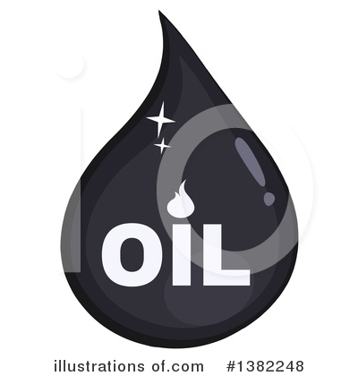 Royalty-Free (RF) Oil Drop Clipart Illustration by Hit Toon - Stock Sample #1382248