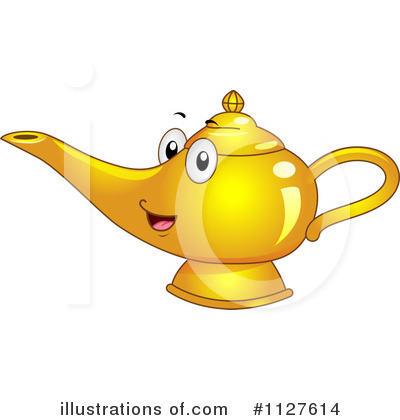 Genie Lamp Clipart #1127614 by BNP Design Studio
