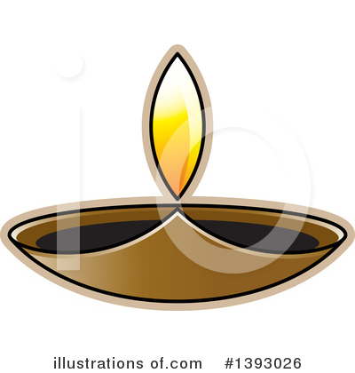 Royalty-Free (RF) Oil Lamp Clipart Illustration by Lal Perera - Stock Sample #1393026