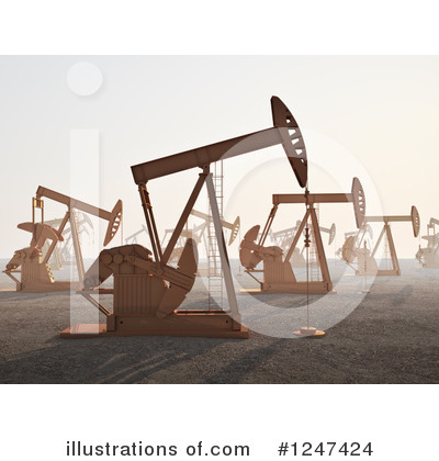 Royalty-Free (RF) Oil Pump Clipart Illustration by Mopic - Stock Sample #1247424