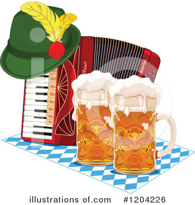 Royalty-Free (RF) Oktoberfest Clipart Illustration by Pushkin - Stock Sample #1204226