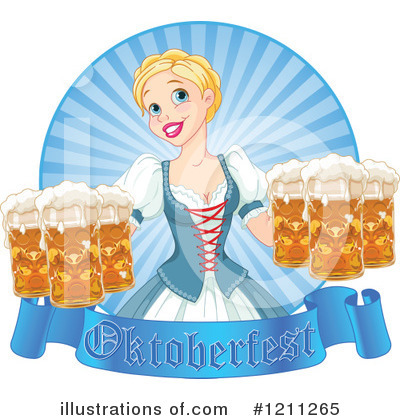 Beer Maiden Clipart #1211265 by Pushkin