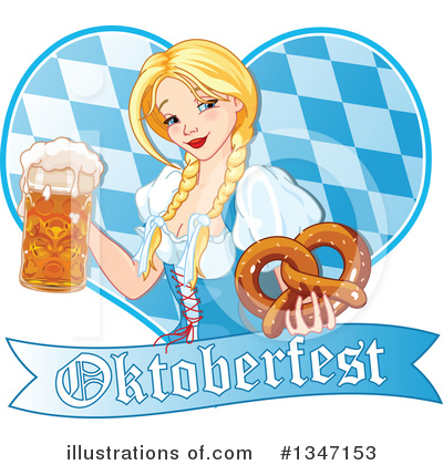 Beer Maiden Clipart #1347153 by Pushkin