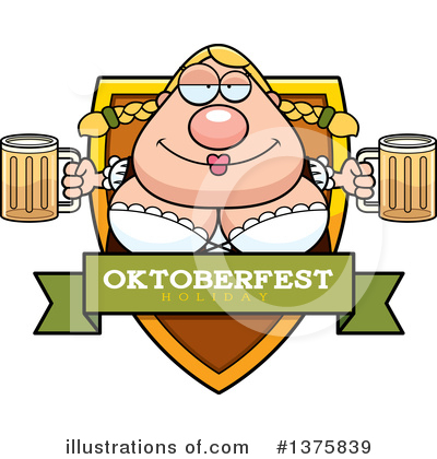 Oktoberfest Woman Clipart #1375839 by Cory Thoman