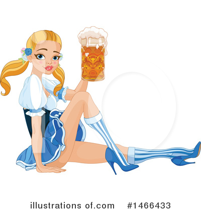 Beer Maiden Clipart #1466433 by Pushkin