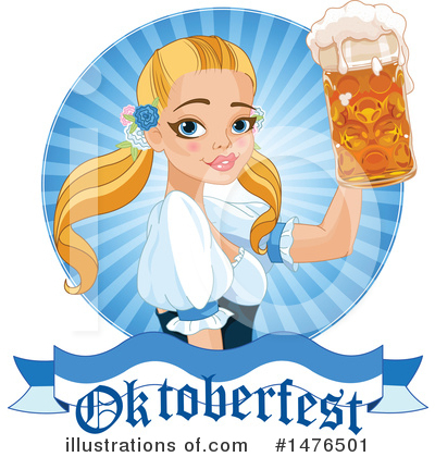 Beer Maiden Clipart #1476501 by Pushkin