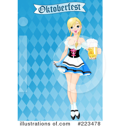 Beer Maiden Clipart #223478 by Pushkin