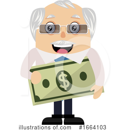 Royalty-Free (RF) Old Business Man Clipart Illustration by Morphart Creations - Stock Sample #1664103