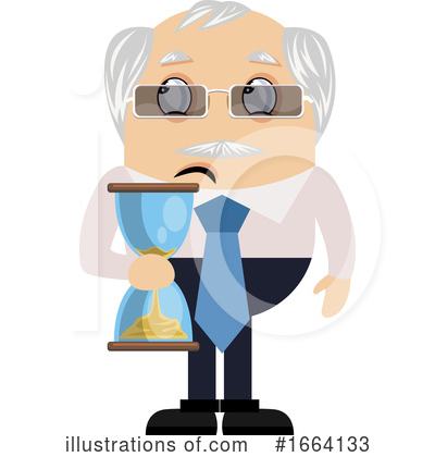 Royalty-Free (RF) Old Business Man Clipart Illustration by Morphart Creations - Stock Sample #1664133