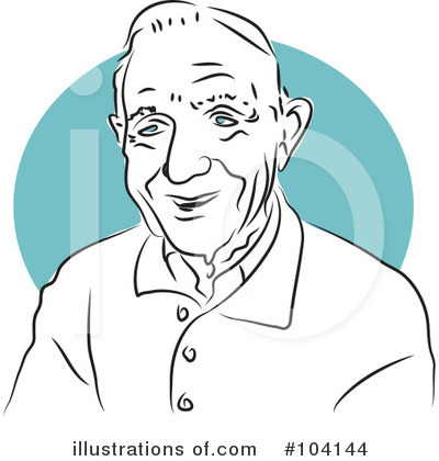 Royalty-Free (RF) Old Man Clipart Illustration by Prawny - Stock Sample #104144