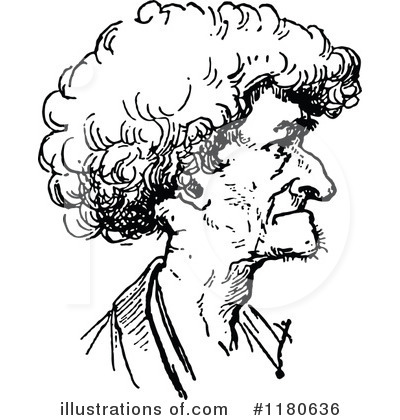 Royalty-Free (RF) Old Man Clipart Illustration by Prawny Vintage - Stock Sample #1180636