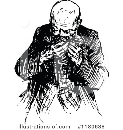 Royalty-Free (RF) Old Man Clipart Illustration by Prawny Vintage - Stock Sample #1180638