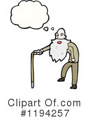 Old Man Clipart #1194257 by lineartestpilot