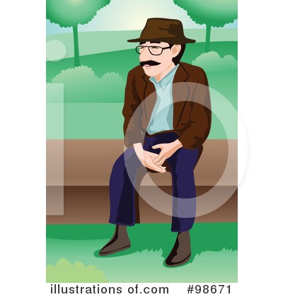 Royalty-Free (RF) Old Man Clipart Illustration by mayawizard101 - Stock Sample #98671