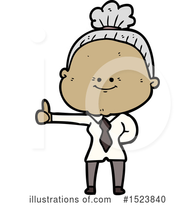 Royalty-Free (RF) Old Woman Clipart Illustration by lineartestpilot - Stock Sample #1523840