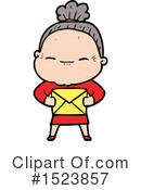 Old Woman Clipart #1523857 by lineartestpilot