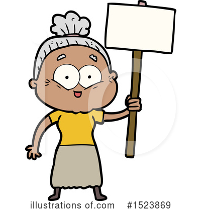Royalty-Free (RF) Old Woman Clipart Illustration by lineartestpilot - Stock Sample #1523869