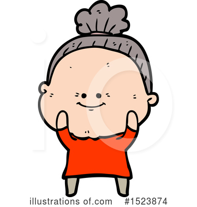 Royalty-Free (RF) Old Woman Clipart Illustration by lineartestpilot - Stock Sample #1523874
